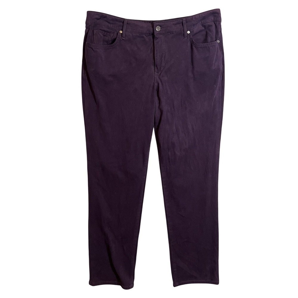 Gloria Vanderbilt Women's Size 16 Purple Amanda Classic Tapered Pants